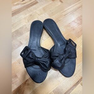 Givenchy Black Bow Sandals